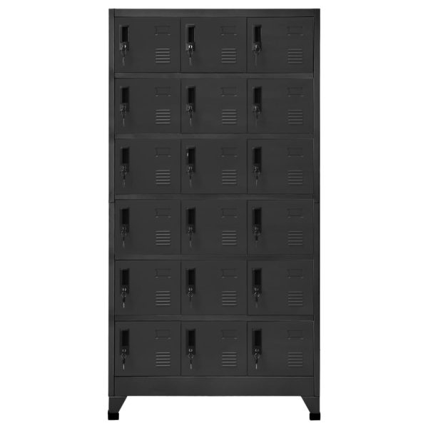 Cacifo 90x40x180 cm aço antracite - Image 2