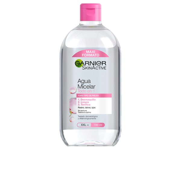 Água micelar SKINACTIVE tudo em 1 700 ml