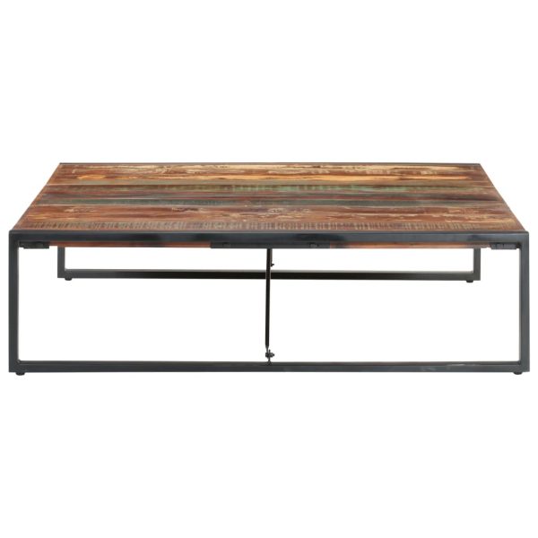 Mesa de centro 140x140x40 cm madeira recuperada maciça - Image 3