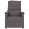 Cadeira de massagens couro artificial cinzento - Image 2