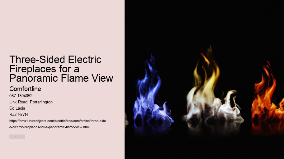 Three-Sided Electric Fireplaces for a Panoramic Flame View