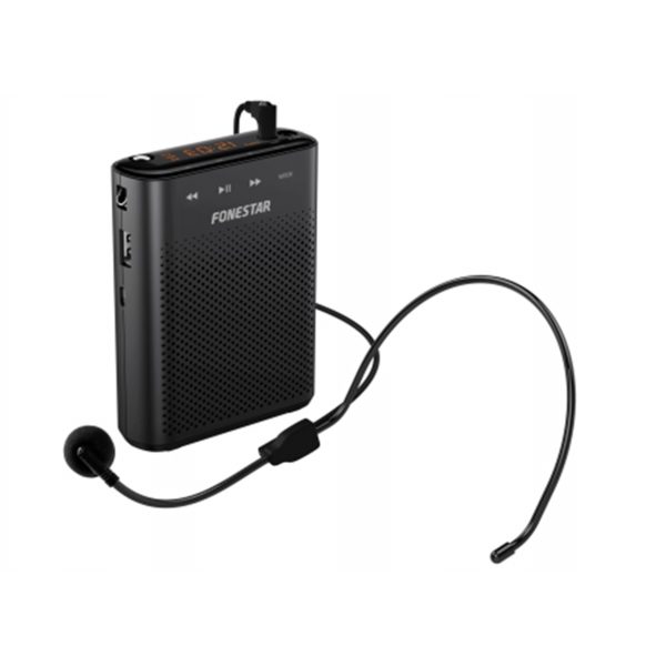 Amplificador portatil fonestar alta - voz - 30 - altavoz y microfono - 30 w - usb - micro sd - mp3 - grabador -  reproductor - para profesores