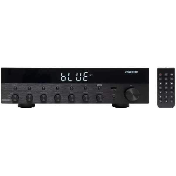 Amplificador estereo hifi fonestar as - 3030 - bluetooth - radio fm - 30 + 30 w rms usb -  mp3