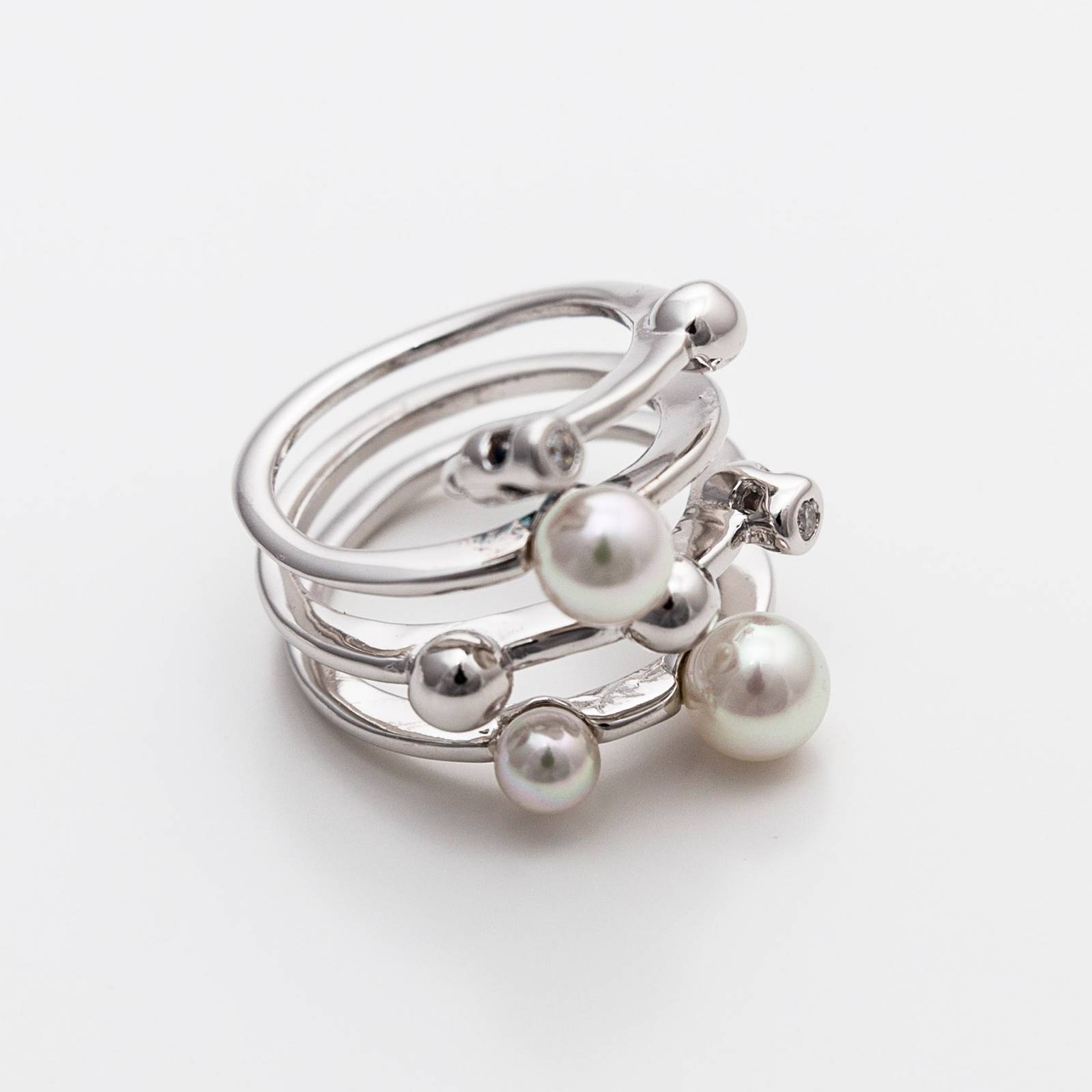 Anel MAJORICA Planet Prata 925