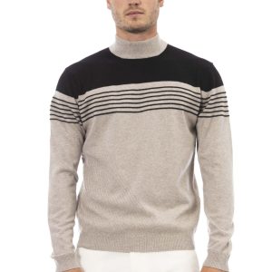 Alpha Studio Camisolas AU123H_9003SABBIANERO