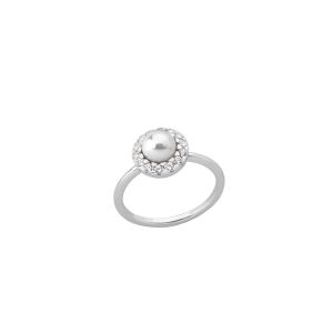 ANEL MAJORICA FLOWER PEARL PRATA 925