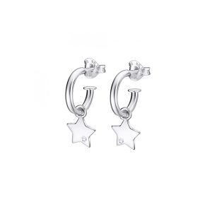 PAR DE BRINCOS LOTUS SILVER OUTLET, PRATA 925