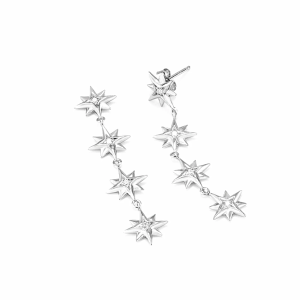 PAR DE BRINCOS RADIANT, PRATA 925