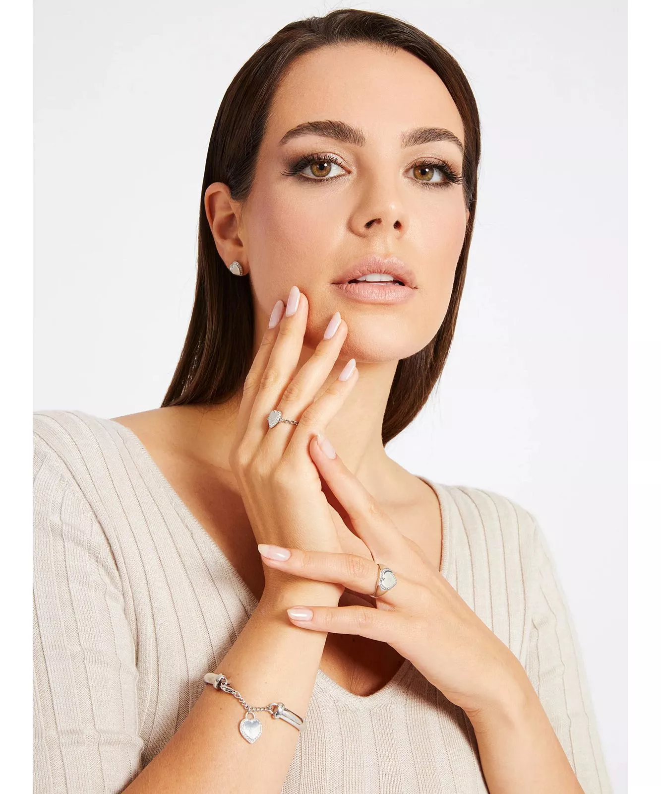 Brincos GUESS Fine Heart