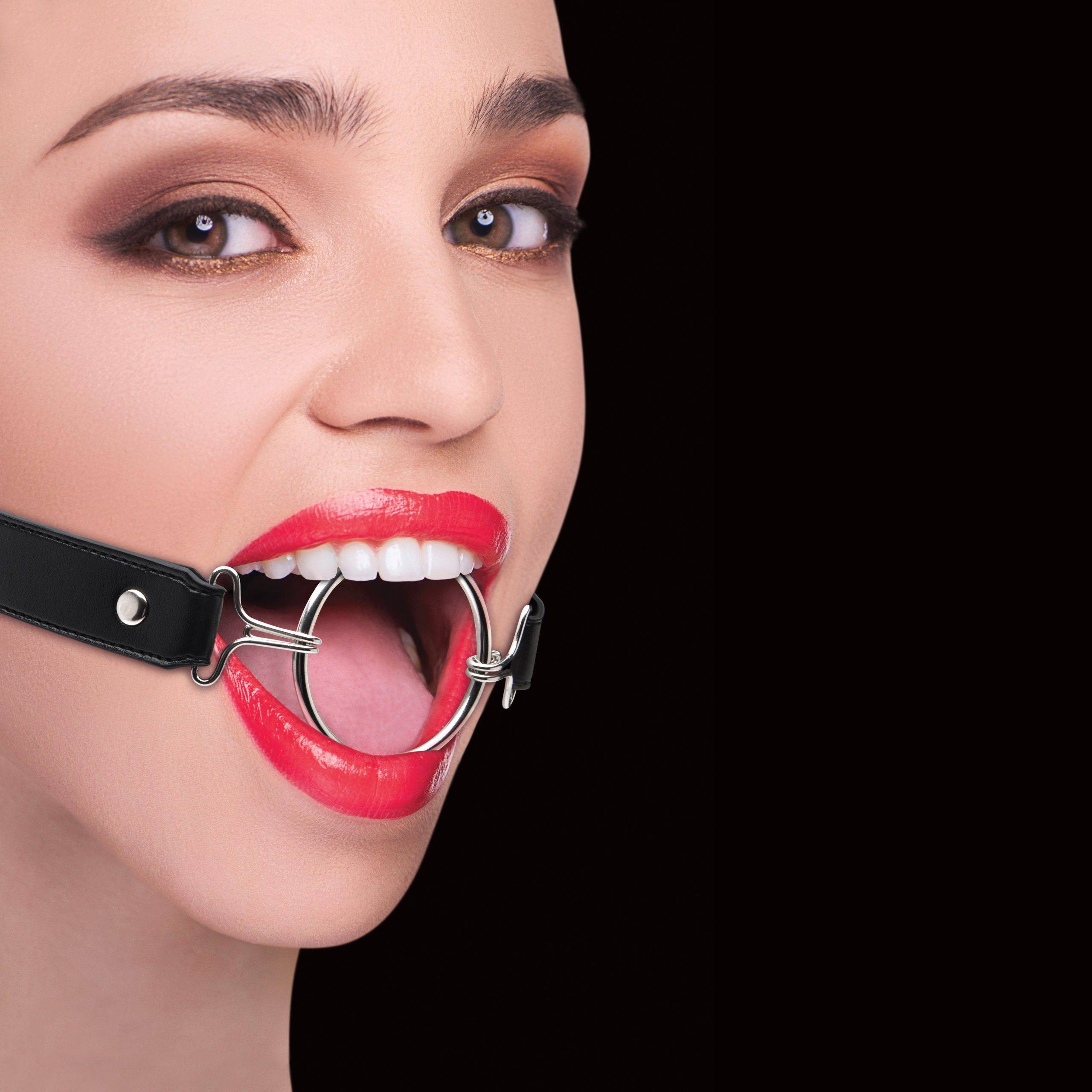 MORDAÇA OUCH! RING GAG XL PRETA - Image 2