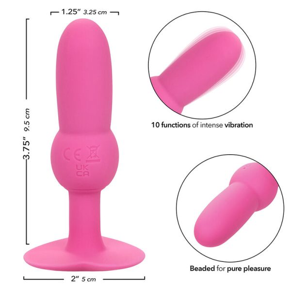 CALEXOTICS - FIRST TIME PLUG ANAL SONDA DE CONTAS 10 VIBRAÃÃES ROSA - Image 7