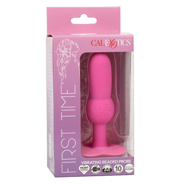 CALEXOTICS - FIRST TIME PLUG ANAL SONDA DE CONTAS 10 VIBRAÃÃES ROSA - Image 10