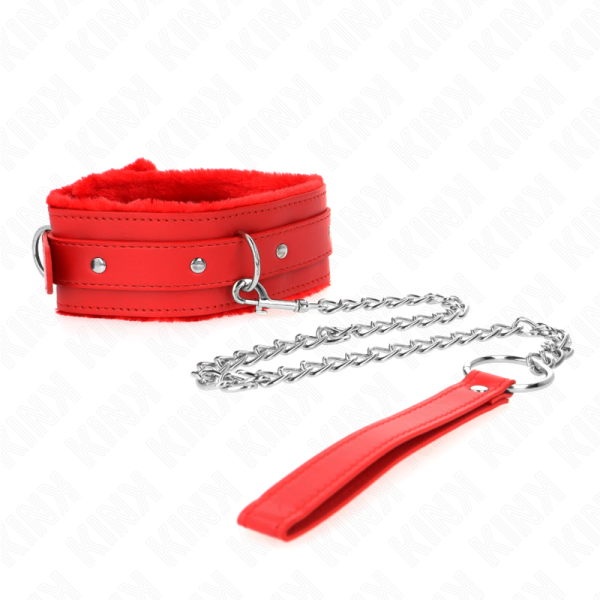 KINK - COLAR COM TRELA 65 CM COM RESTRIÃÃES VERMELHO 36-42 CM X 5,5 CM - Image 2