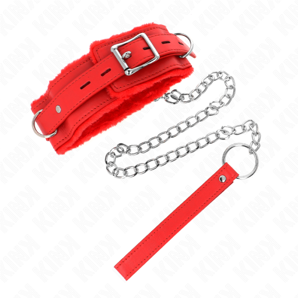 KINK - COLAR COM TRELA 65 CM COM RESTRIÃÃES VERMELHO 36-42 CM X 5,5 CM - Image 3