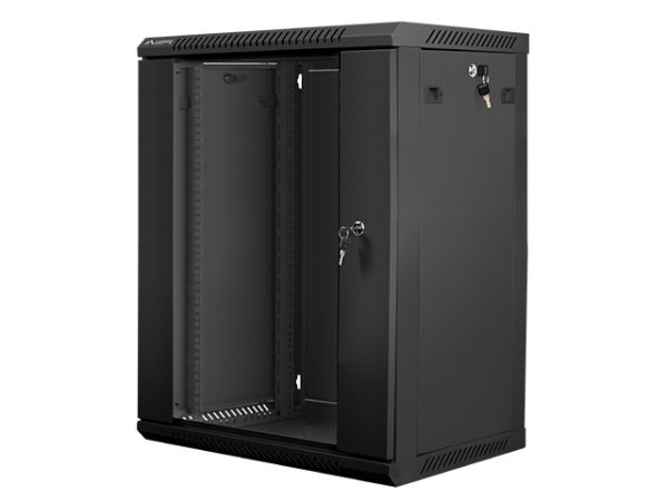Armario rack lanberg 15u 600x450x769 auto ensamblado 19pulgadas hasta 60 kg negro