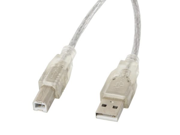 Cable impresora lanberg usb macho - usb macho ferrita 3m transparente