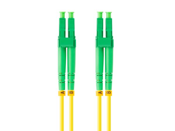 Latiguillo fibra optica lc - apc a lc - upc lanberg 2m mono duplex g657a1 lszh amarillo