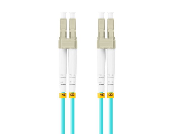 Latiguillo fibra optica lc - upc lanberg 2m multi duplex om3 50 - 125 lszh azul