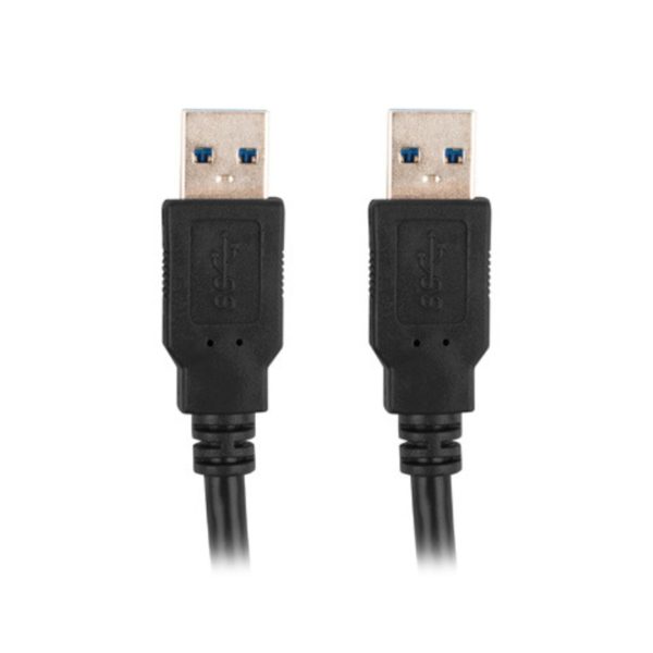 Cable usb 3.0 lanberg 0.5m -  macho - macho -  negro