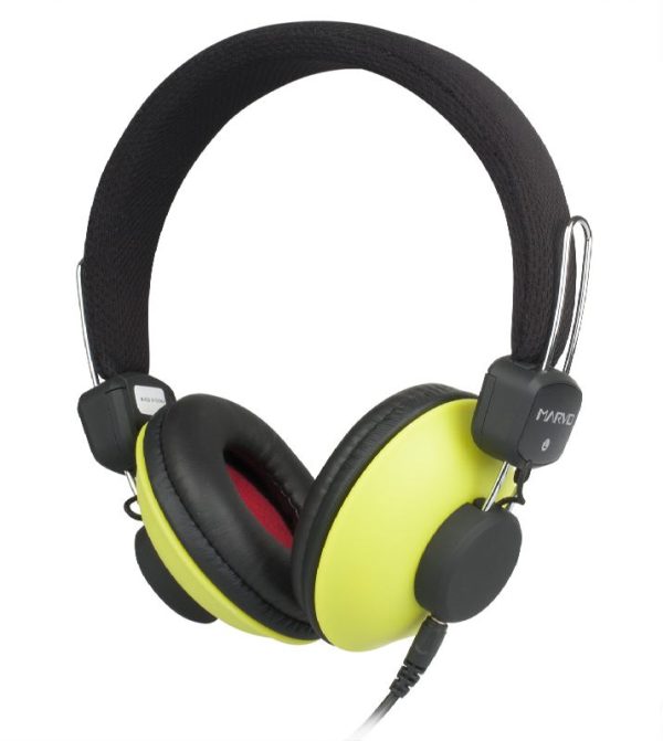 MARVO - AURICULAR RETRO JACK 3.5MM SUPER BASS VERDE