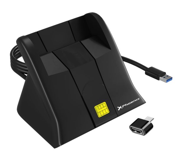 Lector de tarjetas inteligentes dni electronico phoenix usb a - adaptador tipo c