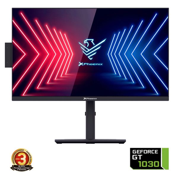 Ordenador pc all in one aio phoenix unity 1030g 24pulgadas fhd - intel i3 10105 nvidia gtx 1030 - 8gb ddr4 crucial - 480 gb ssd