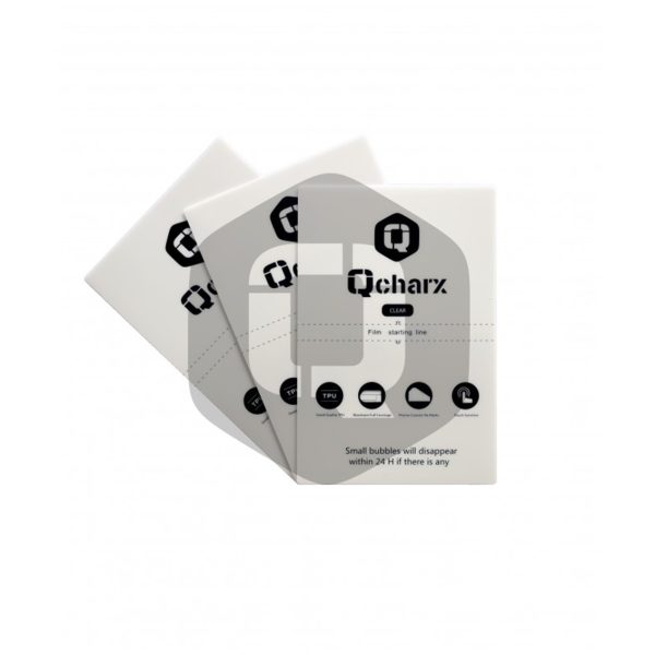 Laminas de proteccion frontales qcharx hidrogel hd qx1 10 unidades