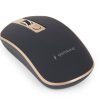 RATON GEMBIRD INALAMBRICO SLIM - NEGRO/DORADO