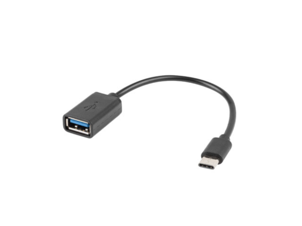 ADAPTADOR LANBERG OTG USB-C(M) A USB-A 2.0 (H) 15 CM NEGRO
