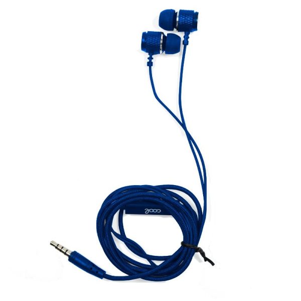 Auriculares 3,5 mm COOL Metalizado Stereo Con Micro Azul - Image 3