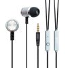 Auriculares 3,5 mm COOL Metalizado Stereo Con Micro Plata