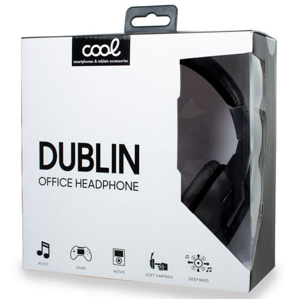 Auriculares Stereo Oficina COOL Dublin con micro Negro - Image 7