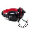 Auriculares Stereo Oficina COOL Dublin con micro (Negro-Rojo) - Image 2