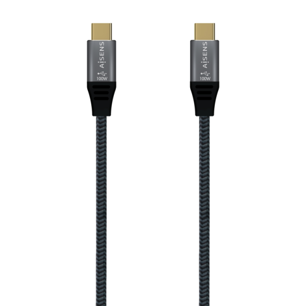 CABLE AISENS USB 3.2 GEN2X2 ALUMINIO 20GBPS 8K30HZ 5A 100W E-MARK USB-C/M 1.5M