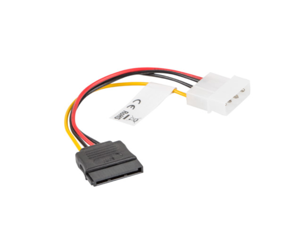 CABLE LANBERG ALIMENTACION MOLEX MACHO A SATA HEMBRA 15 CM