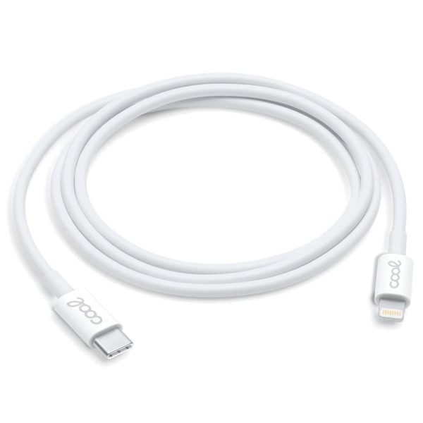 Cable USB Compatible COOL Universal TIPO-C a Lightning (1.2 metros) Blanco - Image 3