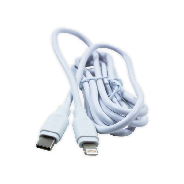 Cable USB Compatible COOL Universal TIPO-C a Lightning (1.2 metros) Blanco - Image 6