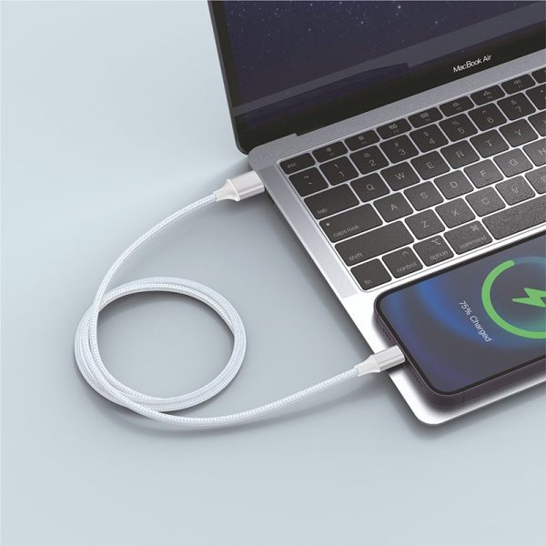 Cable USB COOL Nylon Universal Lightning para iPhone / iPad (1.2 metros) - Image 3