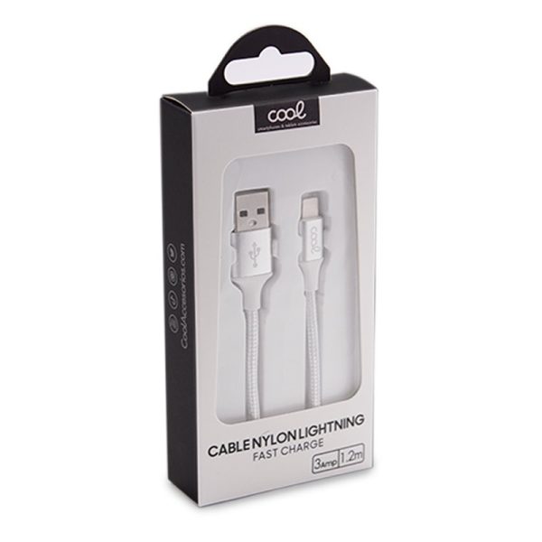 Cable USB COOL Nylon Universal Lightning para iPhone / iPad (1.2 metros) - Image 4