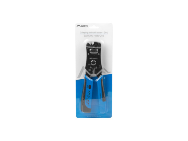 CRIMPADORA LANBERG UNIVERSAL RJ45/RJ11/RJ12 CON COMPROBADOR DE CABLES
