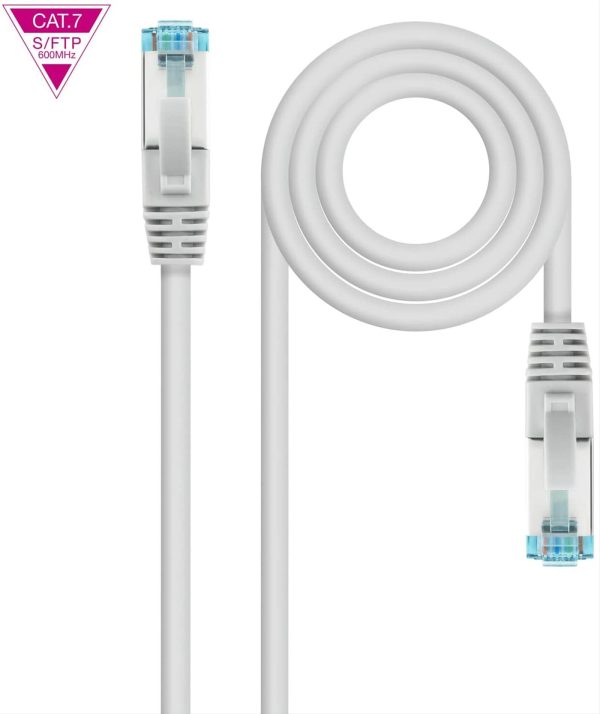 CABLE RED LATIGUILLO RJ45 CAT.7 LSZH SFTP PIMF AWG26 3M NANOCABLE
