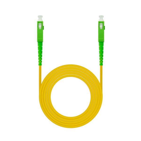 CABLE FIBRA SC/APC-SC/APC MONOMODO LSZH AMARIL.5M NANOCABLE