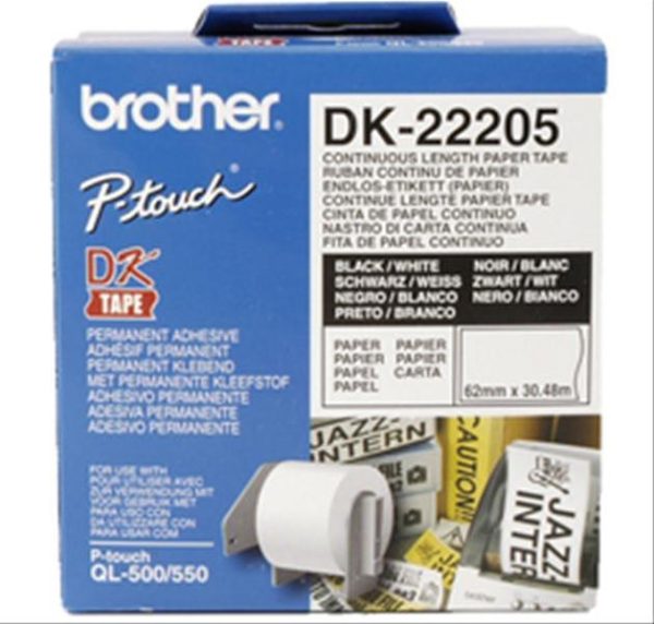 PAPEL CINTA CONTINUA BROTHER 62mm