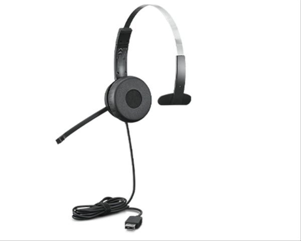 AURICULAR+MICRO HEADSET USB LENOVO 100 Mono COLOR NEGRO