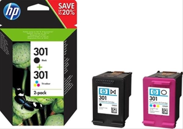 CARTUCHO TINTA HP 301 NEGRO+COLOR PARA CH393B/CX015B/A9J40B/A9T88B/B0N12B/CH382B/CR236B