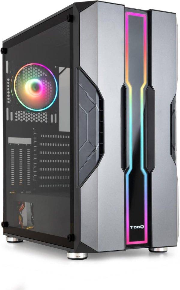 CAJA SEMITORRE GAMING TQGCC103-B "NIGHTCITY" NEGRA TOOQ