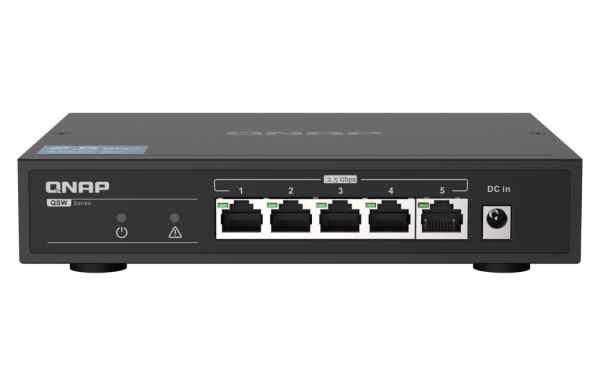 QNAP QSW-1105-5T SWITCH5PORT 2.5GBPSPERPAUTO NEG 2.5G/1G/100M UNM
