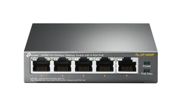 SWITCH TP-LINK TL-SF1005P DESKTOP SWITCH 4-PORT POE