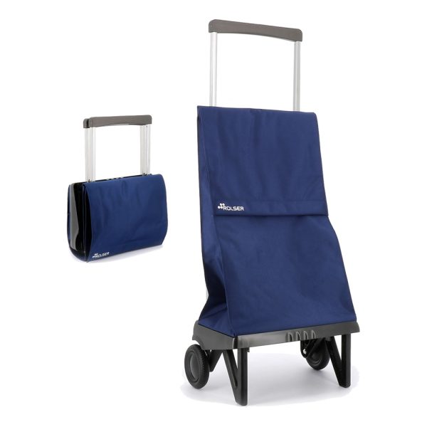CARRO COMPRA ROLSER PLEGAMATIC ORIGINAL MF PLE001 AZUL/KLEIN