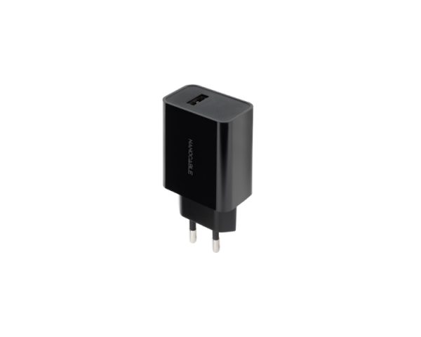 CARGADOR PARED AUTOMATICO 1XUSB 5V 2.1A NEGRO NANOCABLE